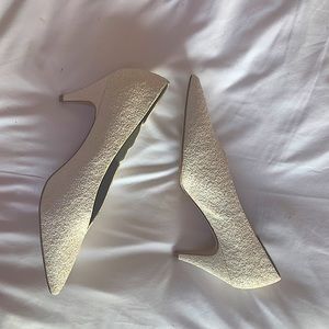 White Free People pumps